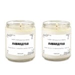 Ароматни свещи от лавандулово етерично масло и соев восък етерим