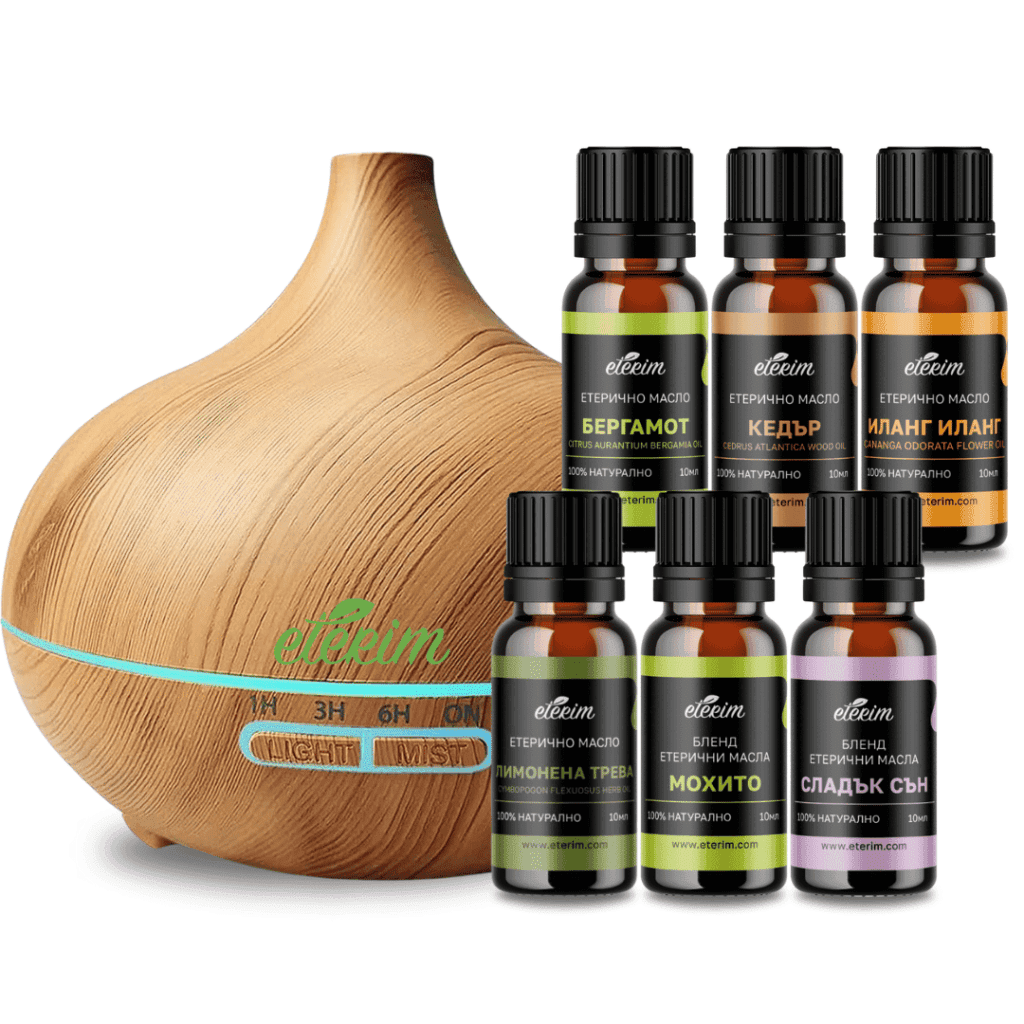 Промо пакет дифузер и етерични масла ЕТЕРИМ