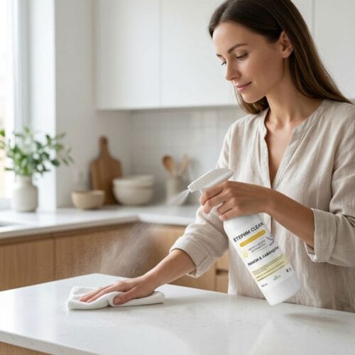 Eterim Clean – Ароматерапевтичен почистващ спрей с Лимон и Лавандула, 400 ml приложение
