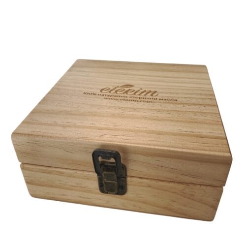 Дървена кутия за съхранение на етерични масла ETERIM Box
