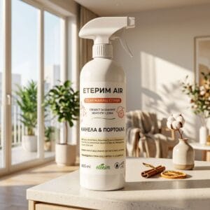 Eterim Air – Ароматерапевтичен освежаващ спрей с Портокал и Канела, 400 ml