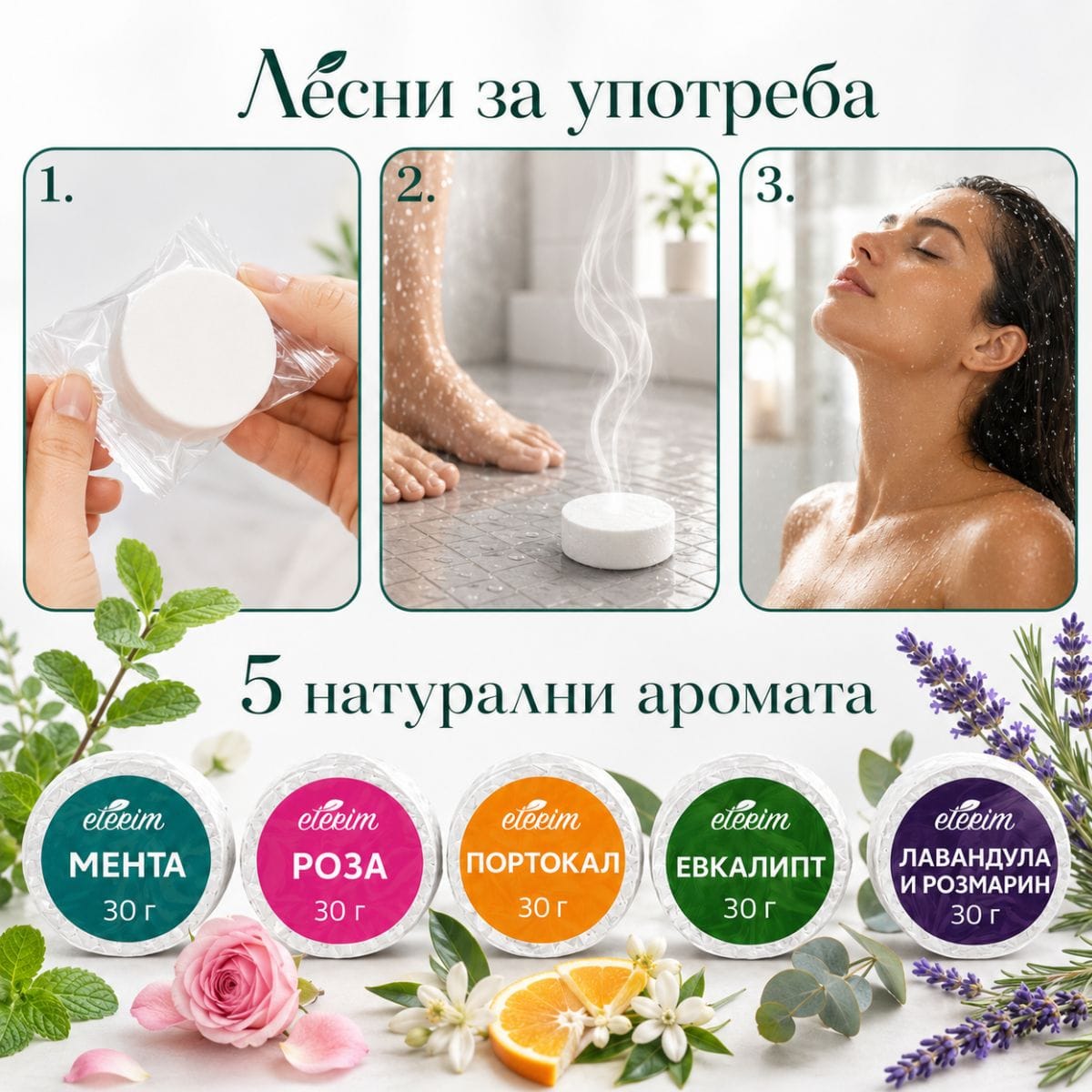 tabletki-za-dush-eterim-fusion-upotreba СПА таблетки за душ с етерични масла ЕТЕРИМ Fusion употреба