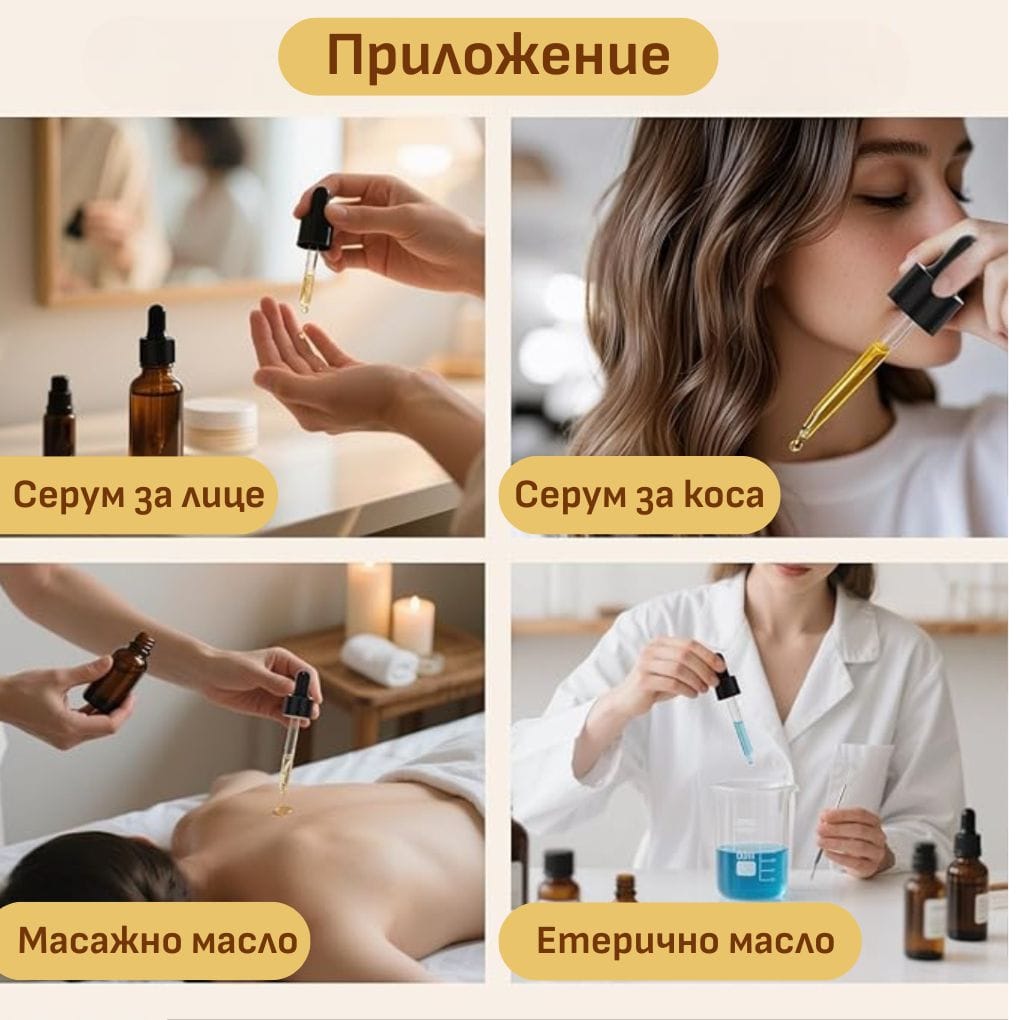 Тъмни стъклени бутилки с пипета 50 мл. – 2 броя приложение