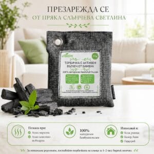 Торбичка с активен въглен от бамбук 200 гр характеристика