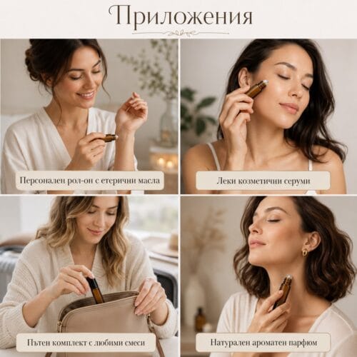 4 броя Рол-он Бутилки за Етерични масла приложения
