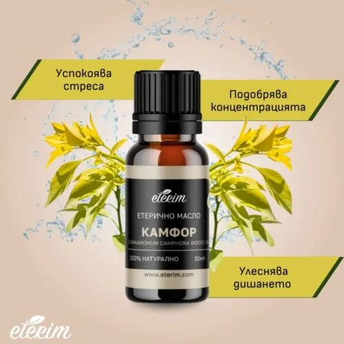 Етерично масло камфор ЕТЕРИМ характеристики