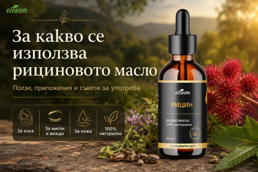 За какво се използва рициновото масло: ползи, приложения и съвети за употреба заглавна