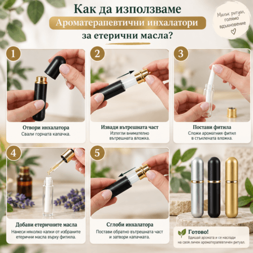 Ароматерапевтични инхалатори за етерични масла употреба