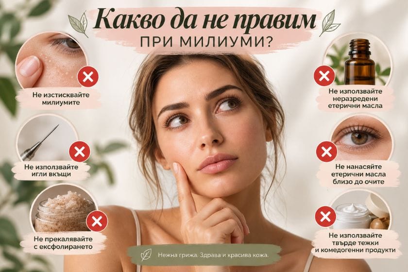 Неподходящо третиране на милиуми