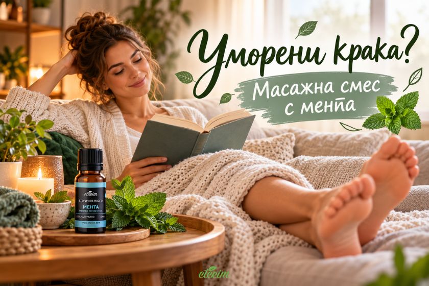 Уморени крака? Масажна смес с мента